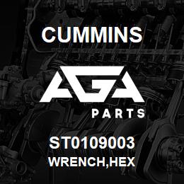 ST0109003 Cummins WRENCH,HEX | AGA Parts