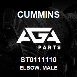 ST0111110 Cummins ELBOW, MALE | AGA Parts