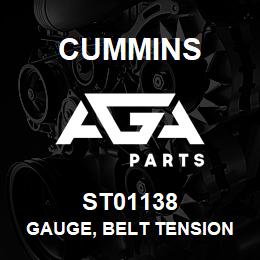 ST01138 Cummins GAUGE, BELT TENSION | AGA Parts