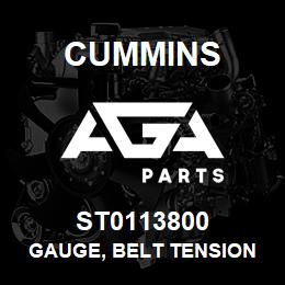 ST0113800 Cummins GAUGE, BELT TENSION | AGA Parts