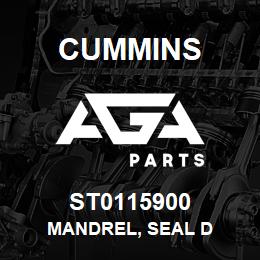 ST0115900 Cummins MANDREL, SEAL D | AGA Parts