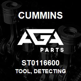 ST0116600 Cummins TOOL, DETECTING | AGA Parts