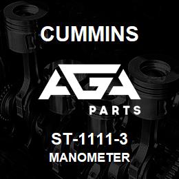 ST-1111-3 Cummins MANOMETER | AGA Parts