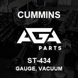 ST-434 Cummins GAUGE, VACUUM | AGA Parts