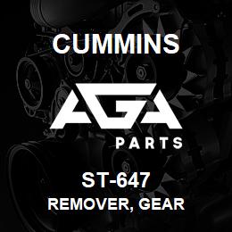 ST-647 Cummins REMOVER, GEAR | AGA Parts