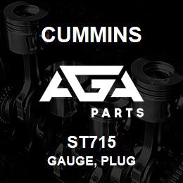 ST715 Cummins GAUGE, PLUG | AGA Parts