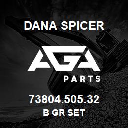73804.505.32 Dana B GR SET | AGA Parts