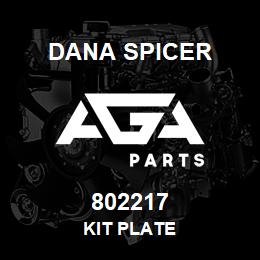 802217 Dana KIT PLATE | AGA Parts