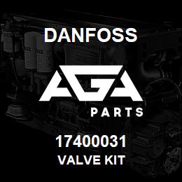 17400031 Danfoss VALVE KIT | AGA Parts