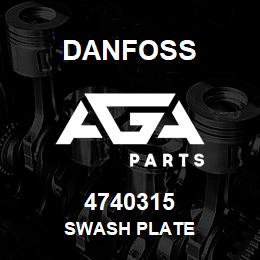 4740315 Danfoss SWASH PLATE | AGA Parts