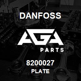 8200027 Danfoss PLATE | AGA Parts