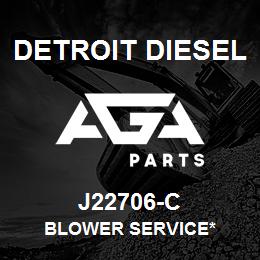 J22706-C Detroit Diesel Blower Service* | AGA Parts