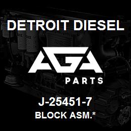 J-25451-7 Detroit Diesel Block Asm.* | AGA Parts