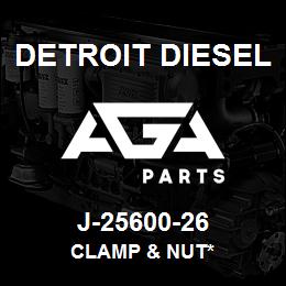 J-25600-26 Detroit Diesel Clamp & Nut* | AGA Parts