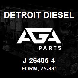 J-26405-4 Detroit Diesel Form, 75-83* | AGA Parts