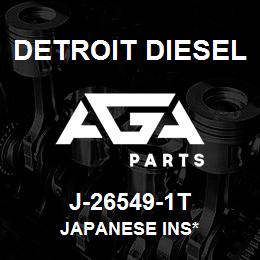 J-26549-1T Detroit Diesel Japanese Ins* | AGA Parts