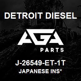 J-26549-ET-1T Detroit Diesel Japanese Ins* | AGA Parts