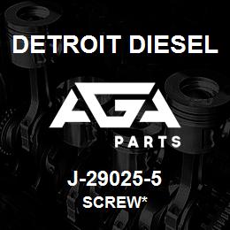 J-29025-5 Detroit Diesel Screw* | AGA Parts