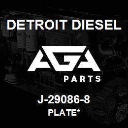 J-29086-8 Detroit Diesel Plate* | AGA Parts