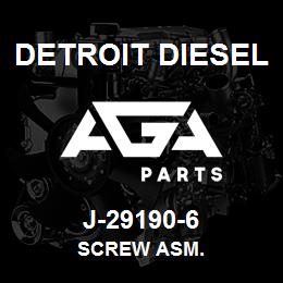 J-29190-6 Detroit Diesel Screw Asm. | AGA Parts