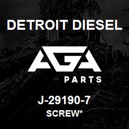 J-29190-7 Detroit Diesel Screw* | AGA Parts