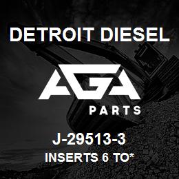 J-29513-3 Detroit Diesel Inserts 6 To* | AGA Parts