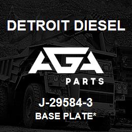 J-29584-3 Detroit Diesel Base Plate* | AGA Parts