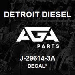 J-29614-3A Detroit Diesel Decal* | AGA Parts