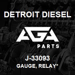 J-33093 Detroit Diesel Gauge, Relay* | AGA Parts