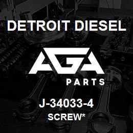 J-34033-4 Detroit Diesel Screw* | AGA Parts