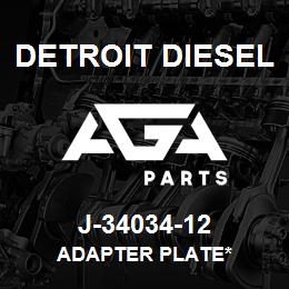 J-34034-12 Detroit Diesel Adapter Plate* | AGA Parts