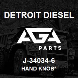 J-34034-6 Detroit Diesel Hand Knob* | AGA Parts