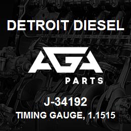 J-34192 Detroit Diesel Timing Gauge, 1.1515* | AGA Parts