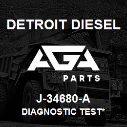 J-34680-A Detroit Diesel Diagnostic Test* | AGA Parts