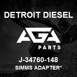 J-34760-148 Detroit Diesel Simms Adapter* | AGA Parts