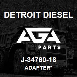 J-34760-18 Detroit Diesel Adapter* | AGA Parts