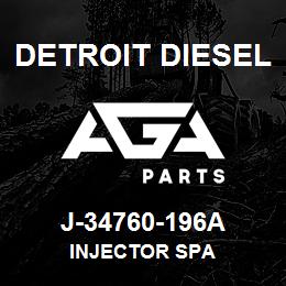 J-34760-196A Detroit Diesel Injector Spa | AGA Parts