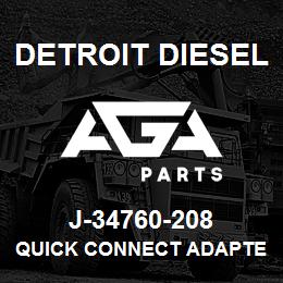 J-34760-208 Detroit Diesel Quick Connect Adapter* | AGA Parts