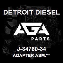 J-34760-34 Detroit Diesel Adapter Asm."* | AGA Parts