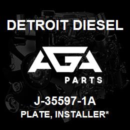 J-35597-1A Detroit Diesel Plate, Installer* | AGA Parts