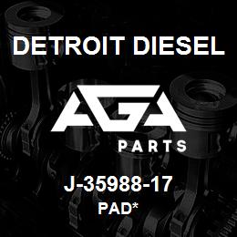 J-35988-17 Detroit Diesel Pad* | AGA Parts