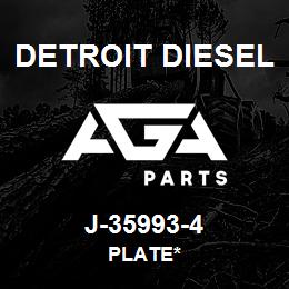 J-35993-4 Detroit Diesel Plate* | AGA Parts