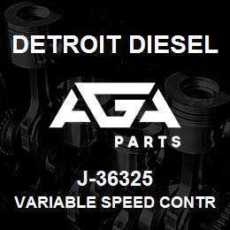 J-36325 Detroit Diesel Variable Speed Control* | AGA Parts