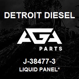 J-38477-3 Detroit Diesel Liquid Panel* | AGA Parts