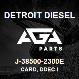 J-38500-2300E Detroit Diesel Card, DDEC I | AGA Parts