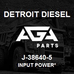 J-38640-5 Detroit Diesel Input Power* | AGA Parts