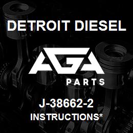 J-38662-2 Detroit Diesel Instructions* | AGA Parts