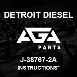 J-38767-2A Detroit Diesel Instructions* | AGA Parts