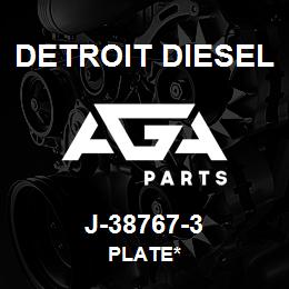 J-38767-3 Detroit Diesel Plate* | AGA Parts