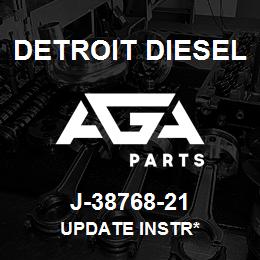 J-38768-21 Detroit Diesel Update Instr* | AGA Parts